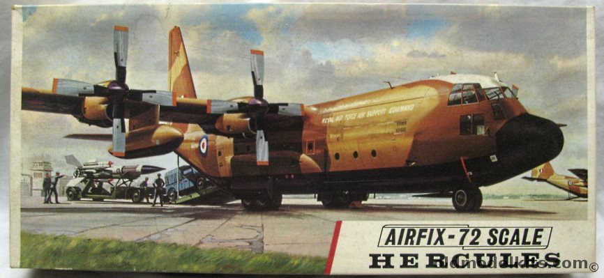 Airfix 1/72 Hercules C-130 with Bloodhound Missile and Tractor, 881 plastic model kit
